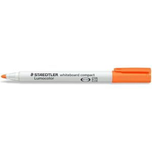 Staedtler Lumocolor 341 Pennarello per lavagna bianca  Punta a scalpello 1  2 mm circa  Asciugatura rapida  Colore arancione